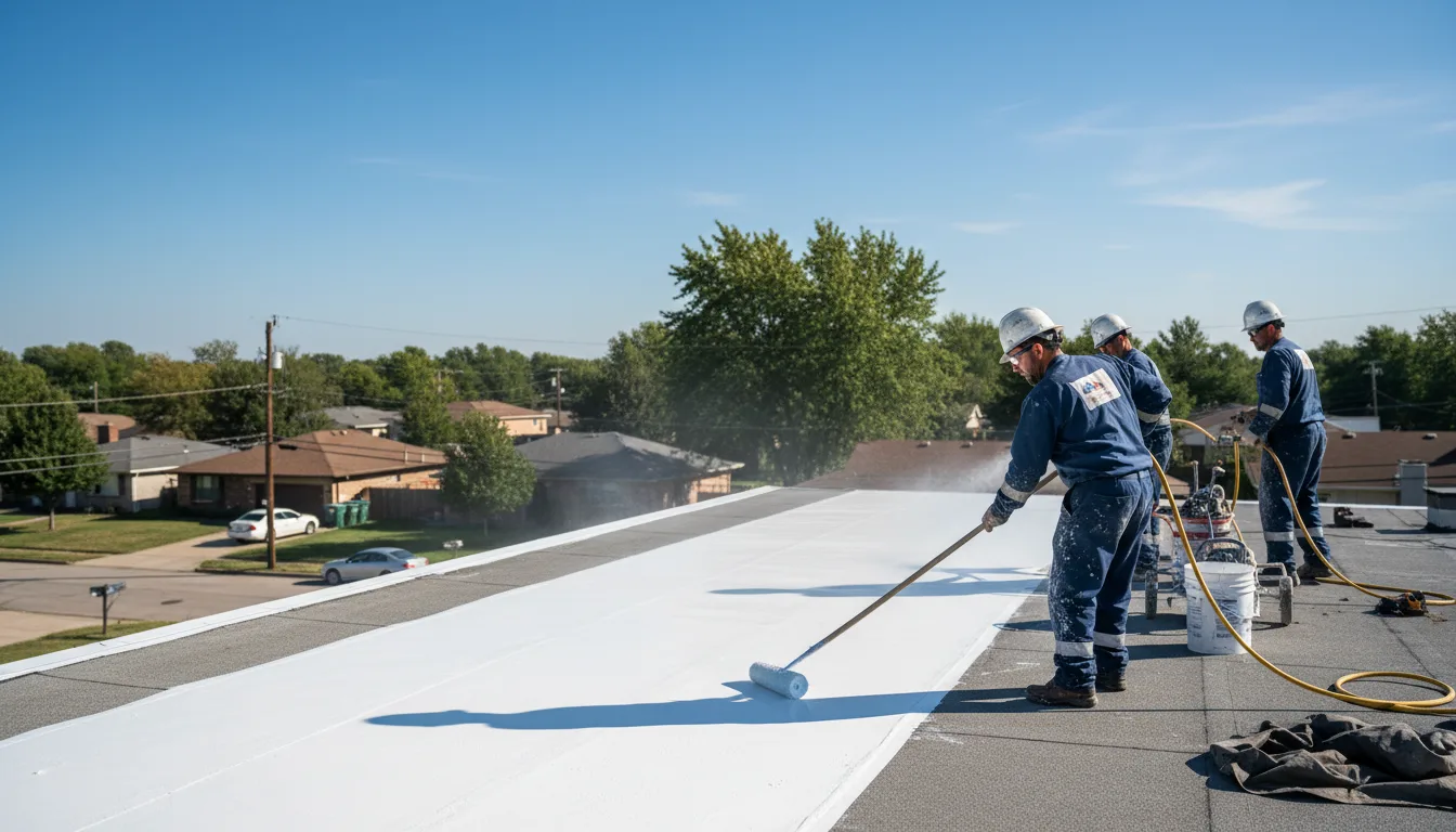 Commercial roof coating in Northville, MI near me